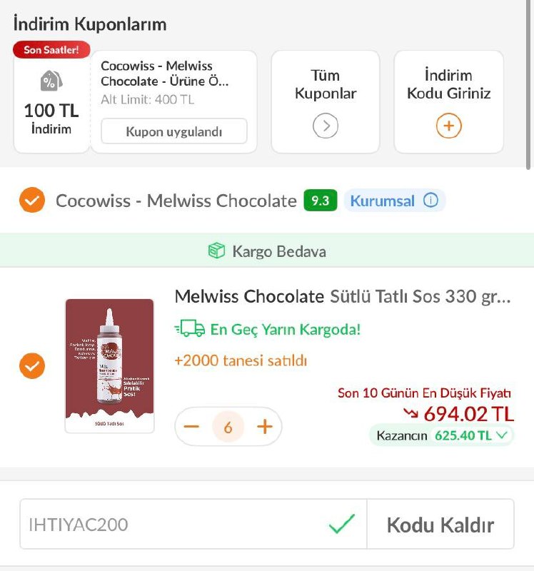 Melwiss 330 Gr Çikolata Sosu