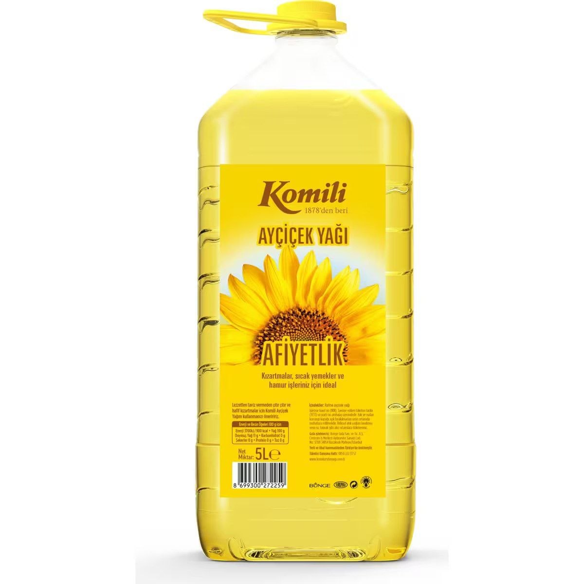 Komili Ayçiçek Yağı 5 lt Pet