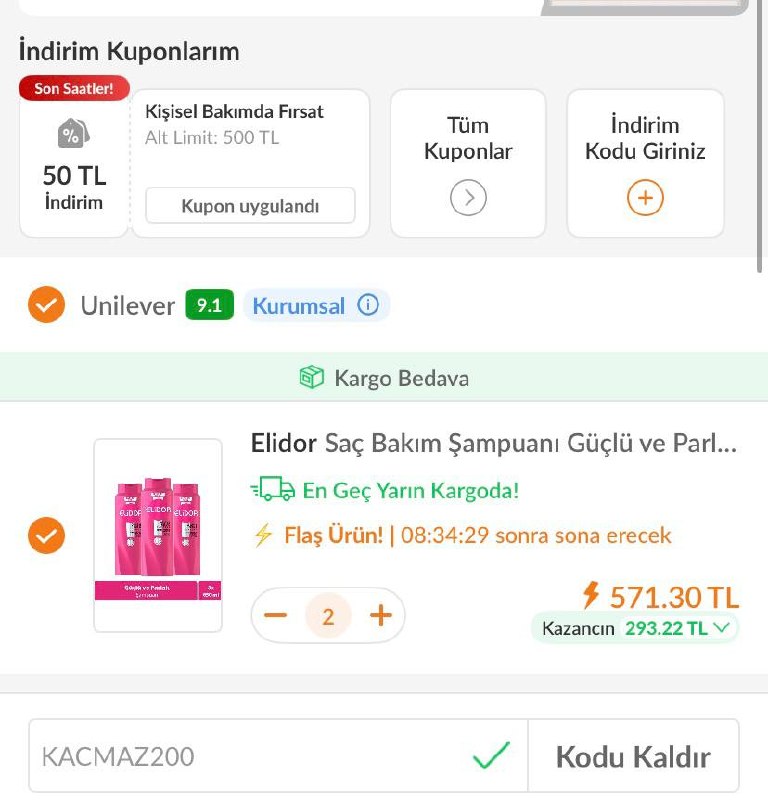 Elidor Saç Bakım Şampuanı Güçlü ve Parlak 650 ml x3